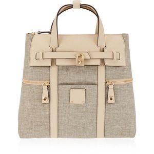 HENRI BENDEL canvas jetsetter convertible backpack